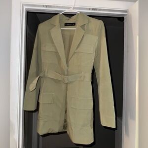 Green blazer dress